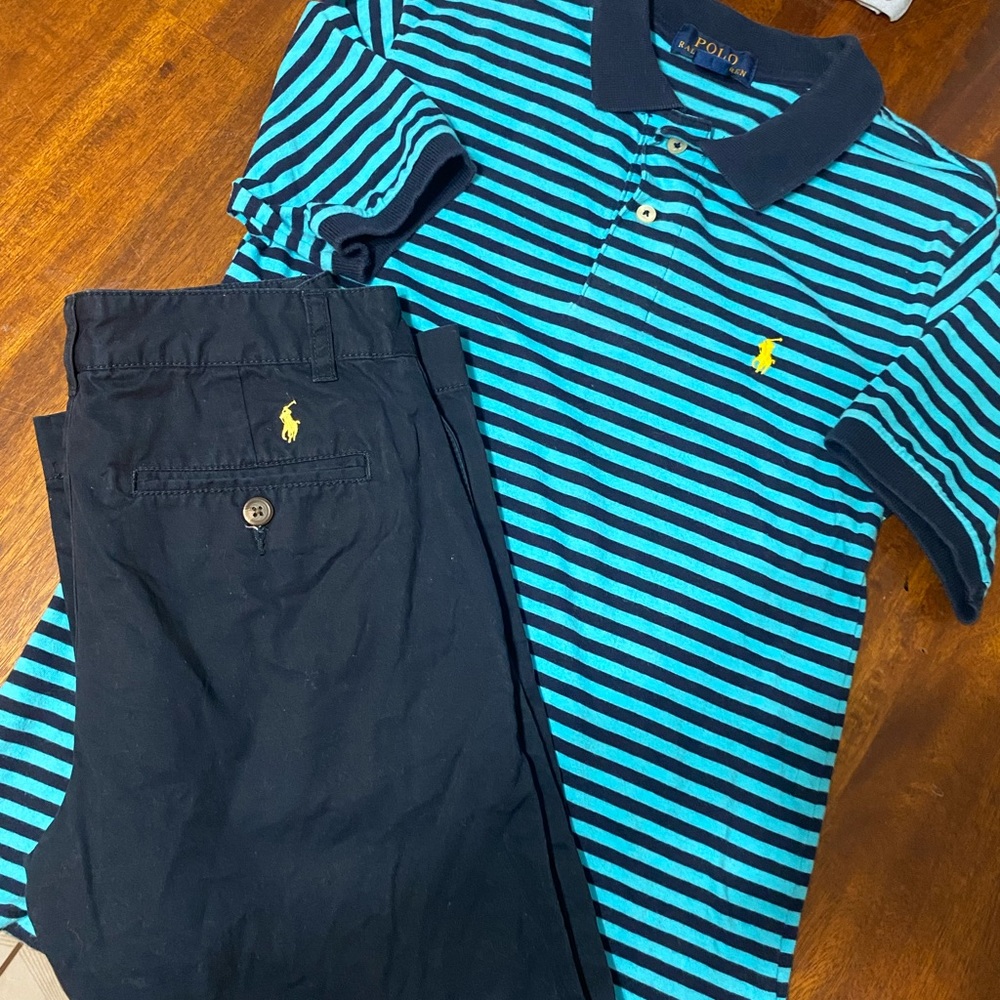 Boys Ralph Lauren Polo and Slacks